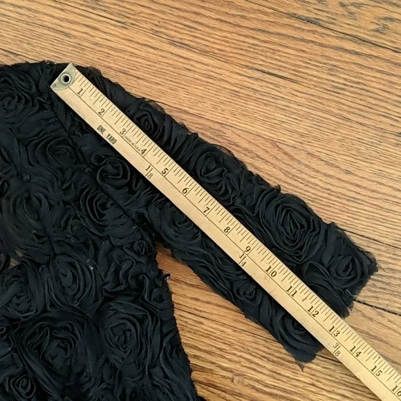 Rachel Roy black floral lace open back dress - Picture 8 of 8